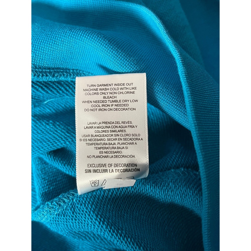 Champion Authentic Athleticwear Teal Full-Zip Hooded Sweatshirt Size XL - Picture 5 of 9
